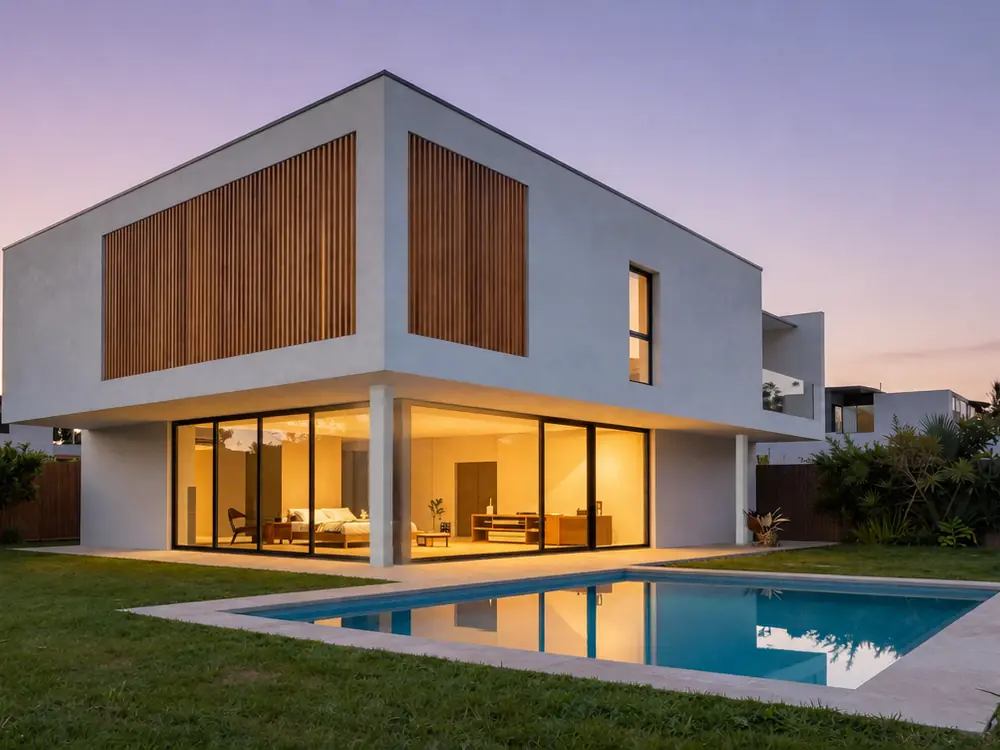 Casa Los Aromos: proyecto, render y dirección de obra, Barrio cerrado, zona norte